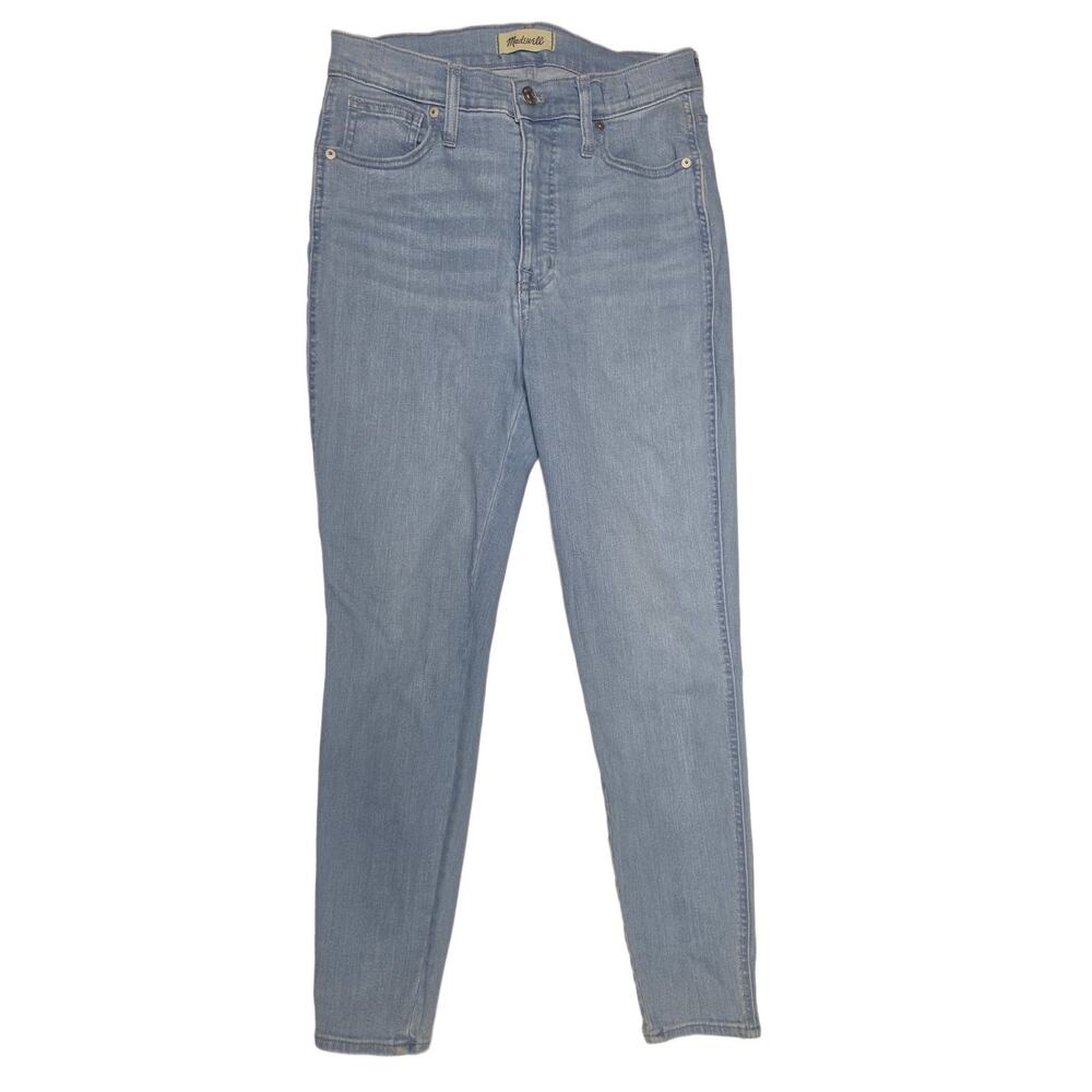 Madewell 10" High-Rise Skinny Jeans Light Wash Denim Size 29